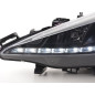 Phare Daylight LED Feux de jour LED Peugeot 207 06- noir pour véhicules avec direction à droite