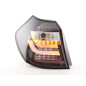 Jeu de feux arrière à LED BMW Série 1 E87 / E81 3/5 portes. 07-11 noir Jeu de feux arrière à LED BMW Série 1 E87 / E81 3/5 portes. 07-11 noir