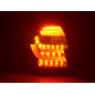 Jeu de feux arrière à LED BMW Série 1 E87 / E81 3/5 portes. 07-11 noir Jeu de feux arrière à LED BMW Série 1 E87 / E81 3/5 portes. 07-11 noir