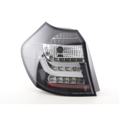 Jeu de feux arrière à LED BMW Série 1 E87 / E81 3/5 portes. 07-11 noir 