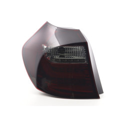 Jeu de feux arrière à LED BMW Série 1 E87 / E81 3/5 portes. 04-07 rouge / noir 