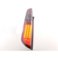 Kit feux arrières LED Ford Focus 2 5 portes 08-10 rouge / noir 