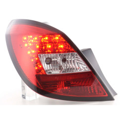 Kit feux arrières LED Opel Corsa D 5 portes 06-10 rouge / clair 