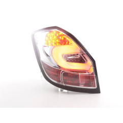 Jeu de feux arrière à LED Skoda Fabia 5J 5 portes. 07-10 chromé 