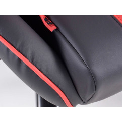 Chaise de bureau pivotante FK Sports Seat Toronto chaise de direction noir / rouge chaise de bureau chaise de bureau 