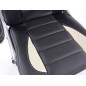 FK siège de sport chaise de bureau pivotante Laredo noir / blanc chaise de direction chaise pivotante chaise de bureau