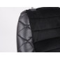 Sièges FK Oldtimer Sièges baquets complets pour voiture Set Classic 3 cuir synthétique noir avec appui-tête sans rails de roulem