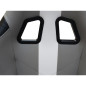 Siège de jeu FK siège de jeu simulateur de course eGaming Seats Interlagos gris / blanc