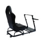 Siège de jeu FK Simulateur de course de siège eGaming Seats Monaco noir