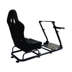 Siège de jeu FK Simulateur de course de siège eGaming Seats Monaco noir 