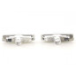 Jeu de clignotants latéraux BMW Série 5 E39, chrome Jeu de clignotants latéraux BMW Série 5 E39, chrome