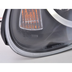 Phare Daylight LED DRL look Porsche Boxster type 987 04-09 noir 