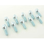 Jeu de boulons de roue (10 pcs.) Collier conique longueur d'arbre 27 mm M12x1,25 argent