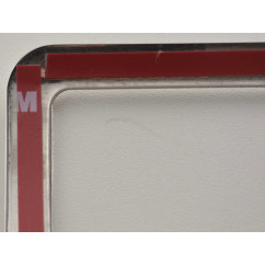 Cadre de poignée de porte chromé intérieur VW Polo (type 9N) 01-05, acier inoxydable 