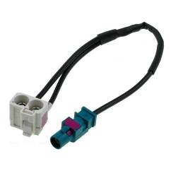 ADAPTATEUR ANTENNE FAKRA SIMPLE VERS FAKRA DOUBLE POUR RADIO ORIGIGINE DOUBLE FAKRA