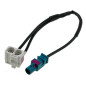 ADAPTATEUR ANTENNE FAKRA SIMPLE VERS FAKRA DOUBLE POUR RADIO ORIGIGINE DOUBLE FAKRA ADAPTATEUR ANTENNE FAKRA SIMPLE VERS FAKRA DOUBLE POUR RADIO ORIGIGINE DOUBLE FAKRA