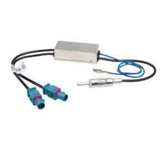 ADAPTATEUR D ANTENNE AMPLIFIE DOUBLE FAKRA DIN MALE AUDI TT 2007-