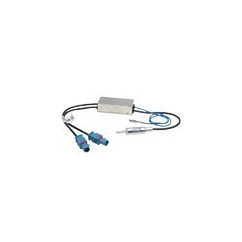 ADAPTATEUR D ANTENNE AMPLIFIE DOUBLE FAKRA DIN MALE VOLKSWAGEN EOS 2009-05/2010