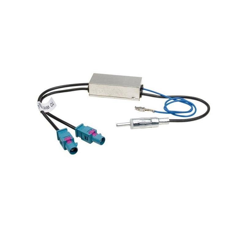 ADAPTATEUR D ANTENNE AMPLIFIE DOUBLE FAKRA ISO MALE AUDI A3 SPORTBACK2007-08/2012 ADAPTATEUR D ANTENNE AMPLIFIE DOUBLE FAKRA ISO MALE AUDI A3 SPORTBACK2007-08/2012