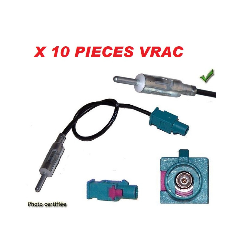 ADAPTATEUR D ANTENNE CITROEN VOLKSWAGEN VRAC VENDU PAR 10 PIECES