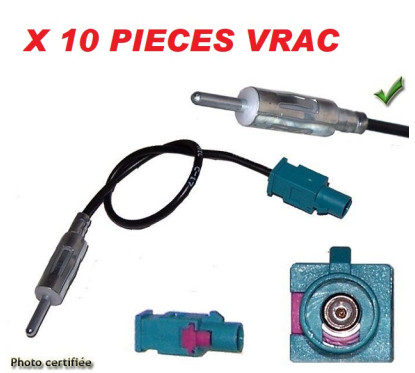 ADAPTATEUR D ANTENNE CITROEN VOLKSWAGEN VRAC VENDU PAR 10 PIECES
