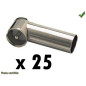 ADAPTATEUR D ANTENNE COUDE DIN FEMELLE ISO MALE PACK DE 25 VRAC