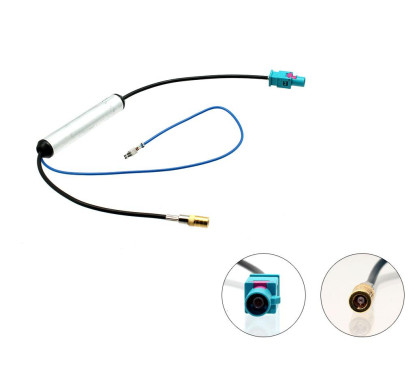ADAPTATEUR D ANTENNE DAB FAKRA MALE SMB FEMELLE AMPLIFIE