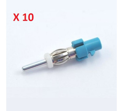 ADAPTATEUR D ANTENNE FAKRA MALE DIN MALE PSA VAG BMW GM RENAULT MERCEDES BLISTER (PRIX PAR 10 PIECES MINIMUM)