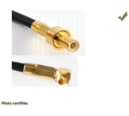 ADAPTATEUR D ANTENNE GPS PORTABLE PIONEER SMB/M EN MMCX/M 90°