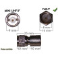 ADAPTATEUR D ANTENNE GSM FME/F - MINI UHF/F MOTOROLA (PACK DE 5)