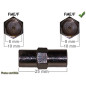 ADAPTATEUR D ANTENNE GSM/GPS FME/F - FME/F (PACK DE 5)