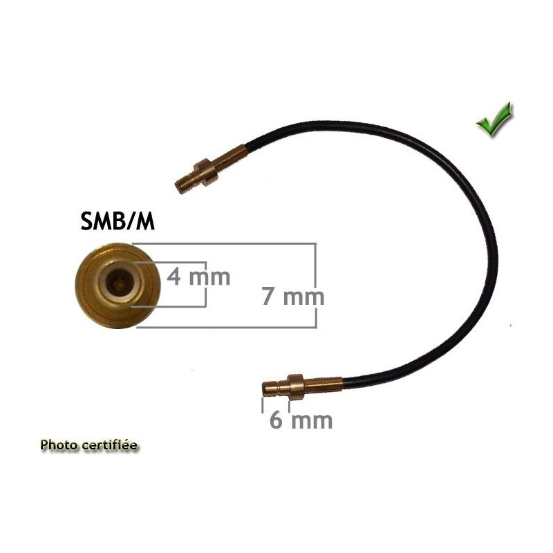 ADAPTATEUR D ANTENNE GSM/GPS SMB/M - SMB/M