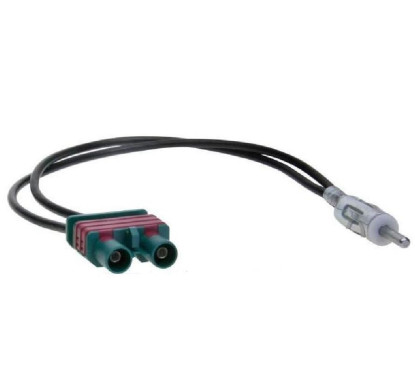 ADAPTATEUR POUR ANTENNE DOUBLE 1 FAKRA 1 DIN AUDI VERS DIN