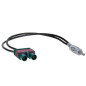 ADAPTATEUR POUR ANTENNE DOUBLE 1 FAKRA 1 DIN AUDI VERS DIN