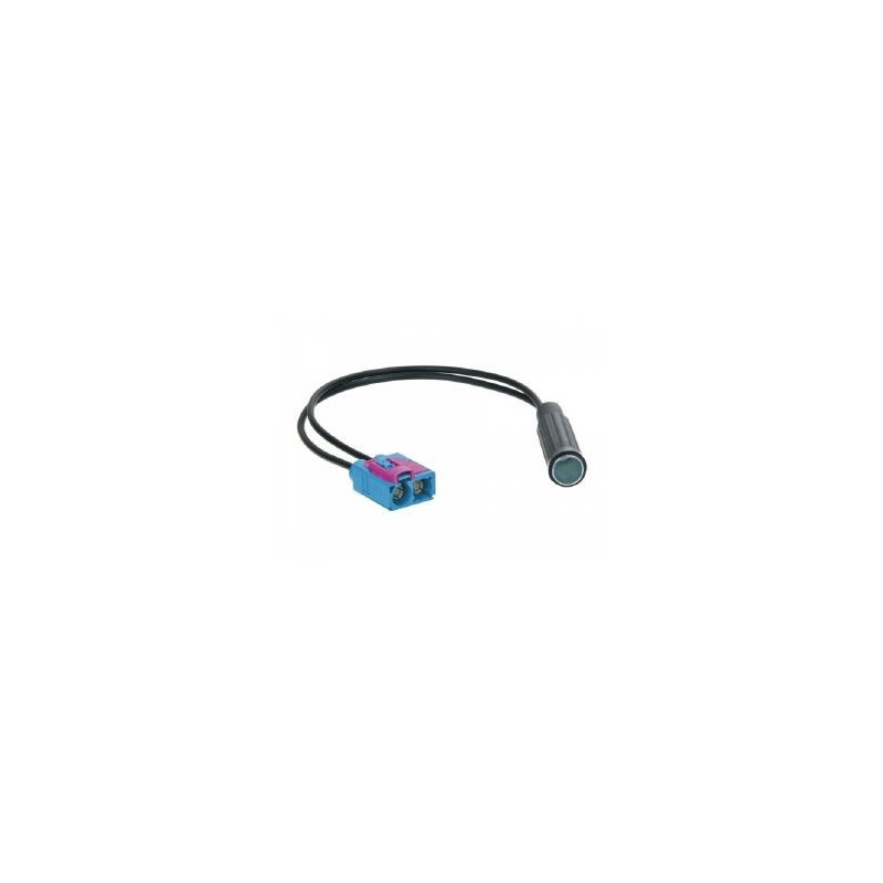 ADAPTATEUR POUR ANTENNE FAKRA DOUBLE FEMELLE 1 DIN FEMELLE AUDI VW 2008-
