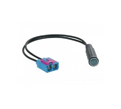 ADAPTATEUR POUR ANTENNE FAKRA DOUBLE FEMELLE 1 DIN FEMELLE AUDI VW 2008-