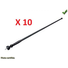 ANTENNE AILE OU DE TOIT UNIVERSELLE CAOUTCHOUC NOIRE AVEC UN CABLE (PRIX PAR 10 PIECES MINIMUM)