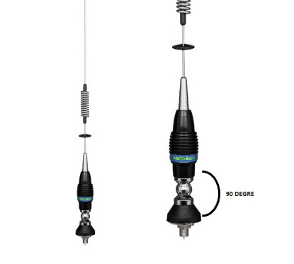 ANTENNE CB FIXE PRESIDENT KENTUKY AVEC PRISE PL 0M75