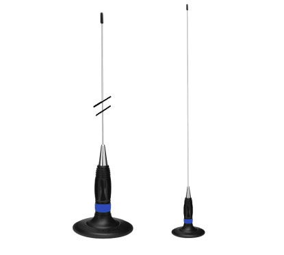 ANTENNE CB MAGNETIQUE 1M50 ML145 AVEC 3.7M CABLE ET PRISE PL