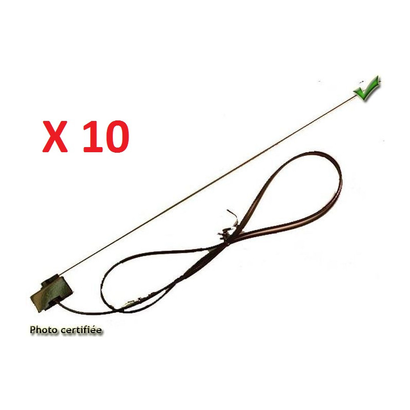 ANTENNE GOUTTIERE CHROMEE 1 BRIN (PRIX PAR 10 PIECES MINIMUM)