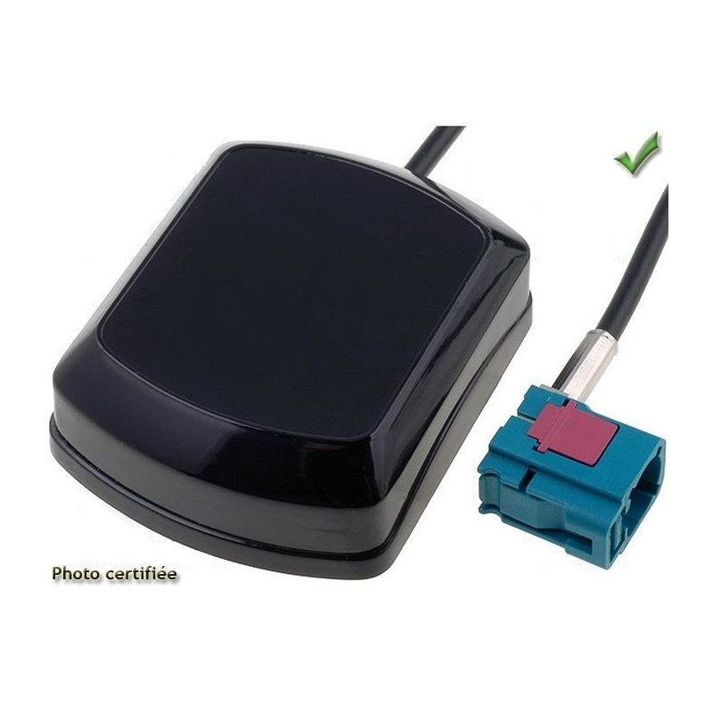 ANTENNE GPS MINI ADHESIVE 3.5M RG174 FAKRA VERT FEMELLE