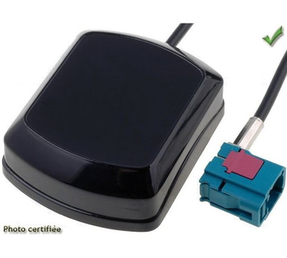 ANTENNE GPS MINI ADHESIVE 3.5M RG174 FAKRA VERT FEMELLE