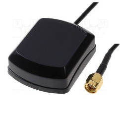 ANTENNE GPS MINI MAGNETIQUE 5M RG174 SMA FEMELLE