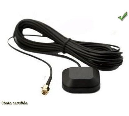 ANTENNE GPS MINI MAGNETIQUE AMPLIFIE 3.5M RG174 SMB FEMELLE VDO