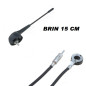 ANTENNE TOIT FIBRE BRIN COURT 14CM AVEC CABLE 2.5M