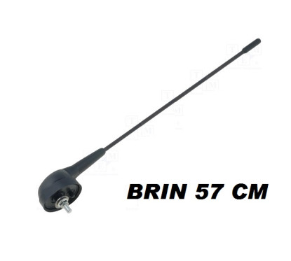 ANTENNE TOIT MONOBRIN FIBRE NOIRE 57 CM SANS CABLE