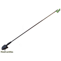 ANTENNE TOIT UNIVERSELLE 2 BRINS TELESCOPIQUES NOIRE AVEC CABLE