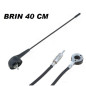 ANTENNE TOIT UNIVERSELLE BRINS NOIR 40 CM AVEC CABLE