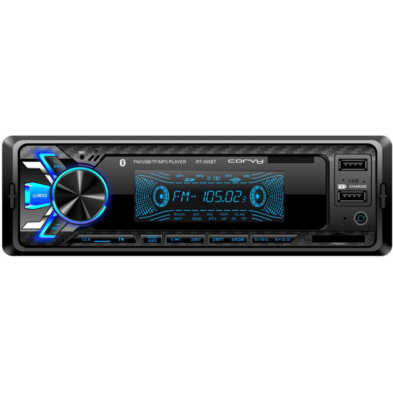 AUTORADIO CD/CDRW MP3 USB SD ENTREE AUX BLUETOOTH 4X75W - silim