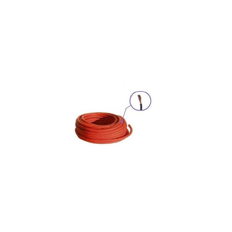 BOBINE DE CABLE ALIMENTATION 21MM2 15METTRE ROUGE